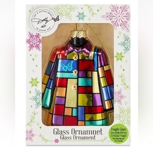 Ruz Dolly Parton "Coat of Many Colors" glass Christmas ornament - NWT **